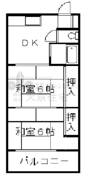 コーポ上之島 間取り