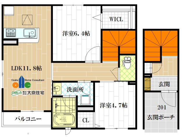 シャーメゾン和Ⅲ 間取り