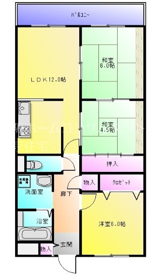グランヴィラ八尾 間取り