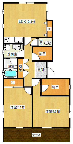 サンハイツ山本 間取り