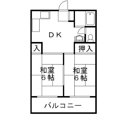 駅前コーポラス 間取り