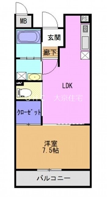 リラスクエア八尾宮町 間取り