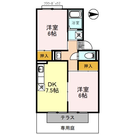 パルコート林Ⅰ 間取り