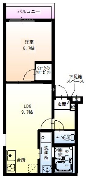 フジパレス弥刀駅東 間取り