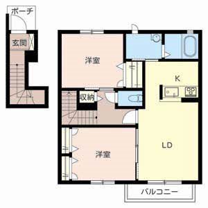 シャーメゾン稲田本町Ｂ棟 間取り