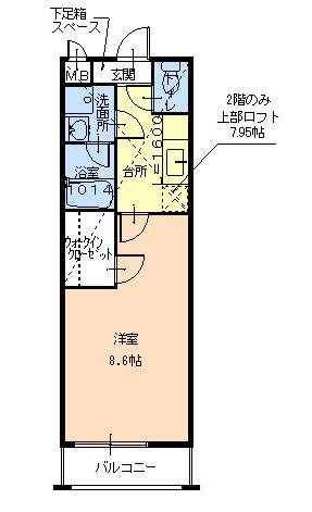リバーサイド金岡七番館 間取り