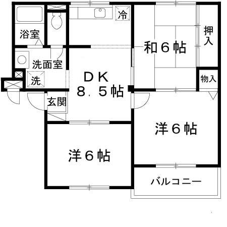 ニューリバーサイド八尾南 間取り