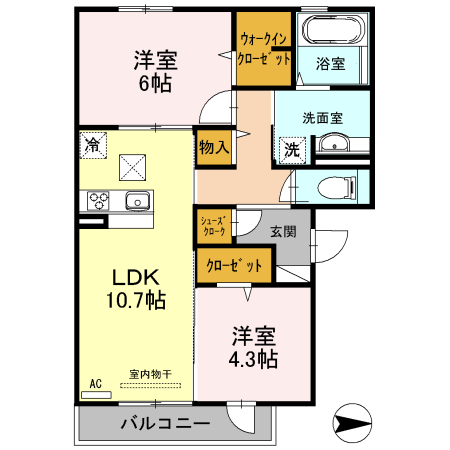 ソレイユ八尾 間取り