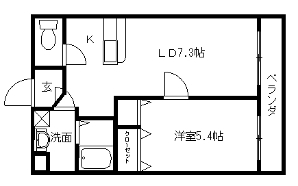 リバーサイド金岡六番館 間取り