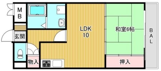 大阪府八尾市八尾木２丁目28-3 間取り