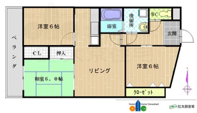 ヴィラはぎわら 間取り
