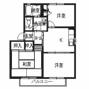 パストラルハイツⅡ 間取り