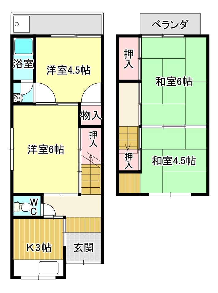 本澤貸家 間取り