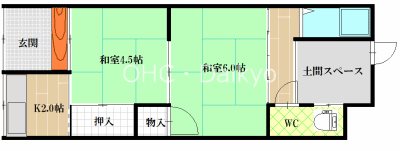 南本町4丁目平屋  間取り