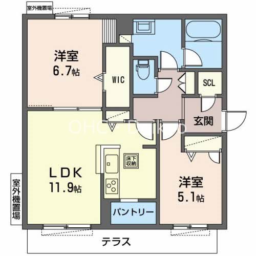 シャーメゾンシエル 間取り