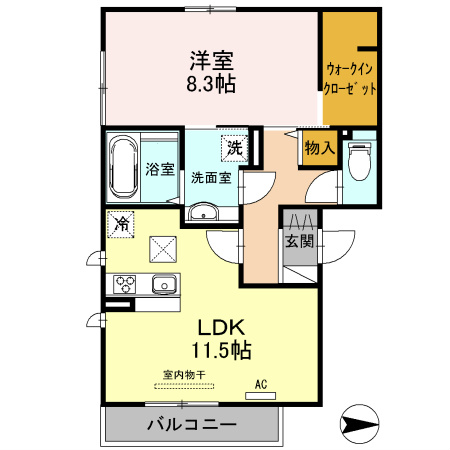 ソレイユ八尾 間取り