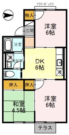 パルコート林Ⅱ 間取り