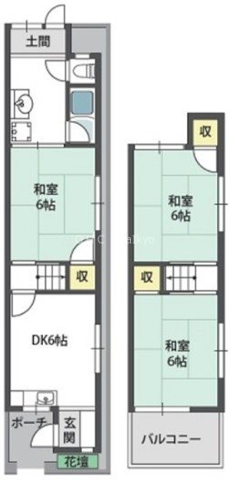 福万寺貸家 間取り