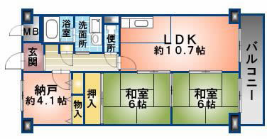 グランドゥール緑ヶ丘 間取り