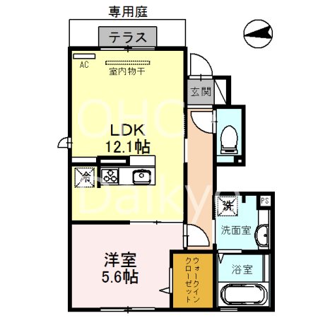 ルミエール東太子 間取り