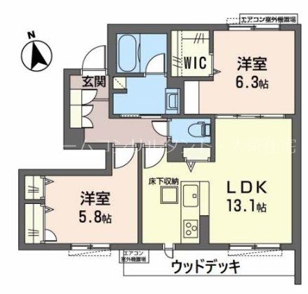 シャーメゾン　陽 間取り