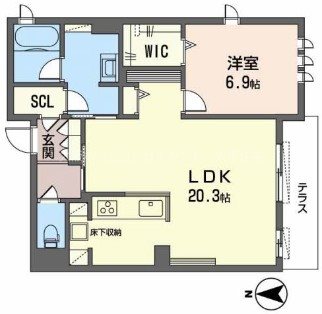 シャーメゾン　ル　ボヌール 間取り