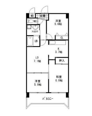 アンドユー植田 間取り