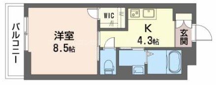 シャーメゾン　オーク八戸ノ里 間取り