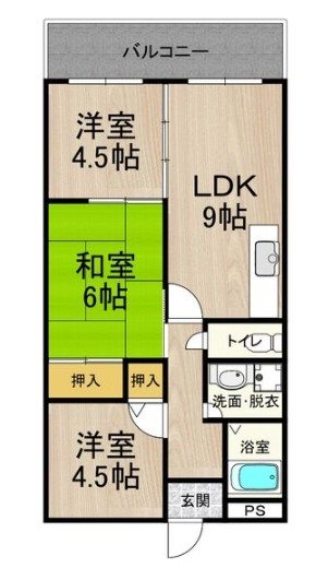 カーサフィオーレ壱番館 間取り