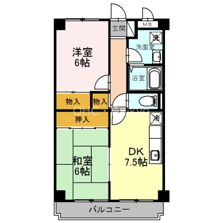 フェリス旭ヶ丘 間取り