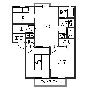 ディアスふじた. 間取り