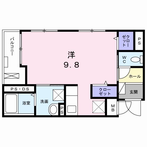 クロワール　長田 間取り