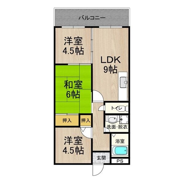 カーサフィオーレ弐番館 間取り