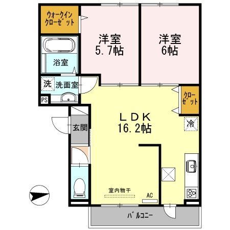 大阪府東大阪市上六万寺町1-26 間取り