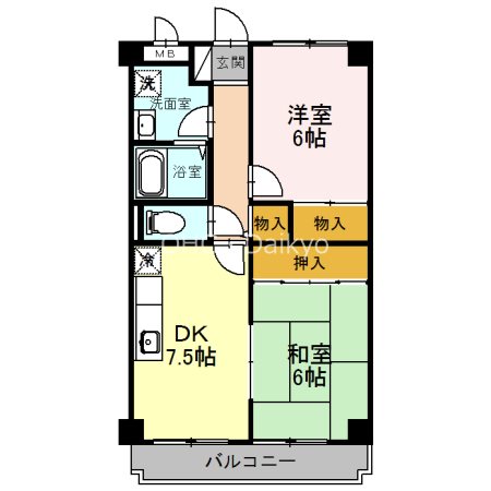 フェリス旭ヶ丘 間取り