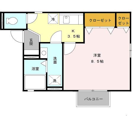 サニーハウス法善寺 間取り