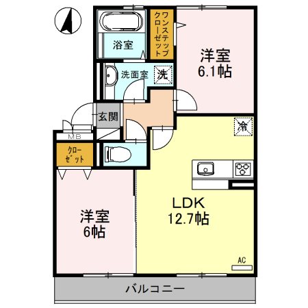 大阪府東大阪市額田町1-6 間取り