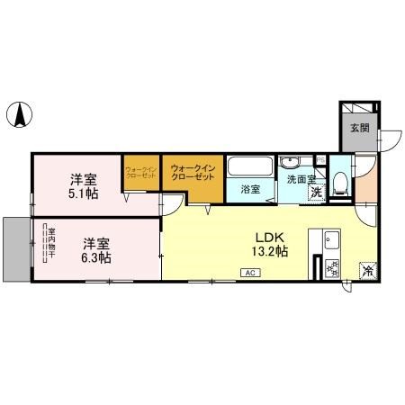 QUBE.2ND  間取り