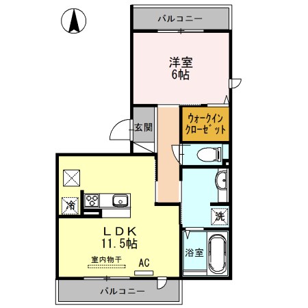 グランシャリオ　Ｂ棟 間取り