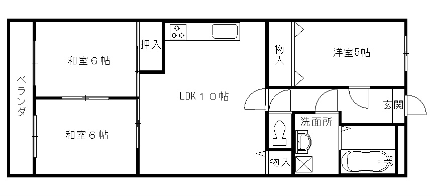 八尾本町大発マンション 間取り