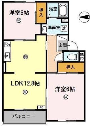 フラワーヒルまつもと 間取り