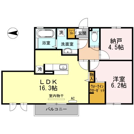 レスペランス　Ａ棟 間取り