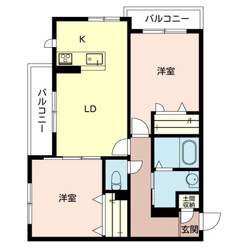 シャーメゾン　フェリオ 間取り