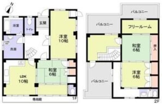 八尾市南本町２丁目戸建 間取り