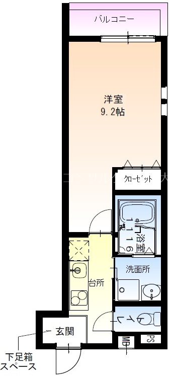 フジパレス岩田町ノース 間取り