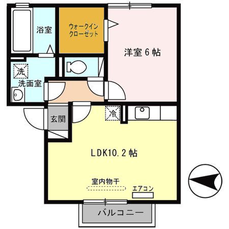第６ウエスタンハイツ   間取り