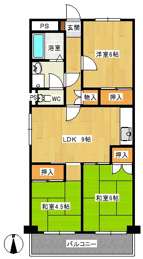 ピアパーク美園  間取り