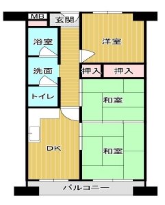 朝日プラザ八尾 間取り