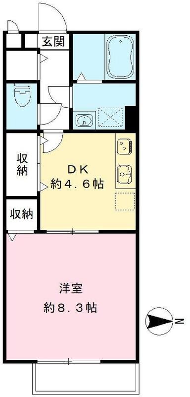 シャンブル 間取り