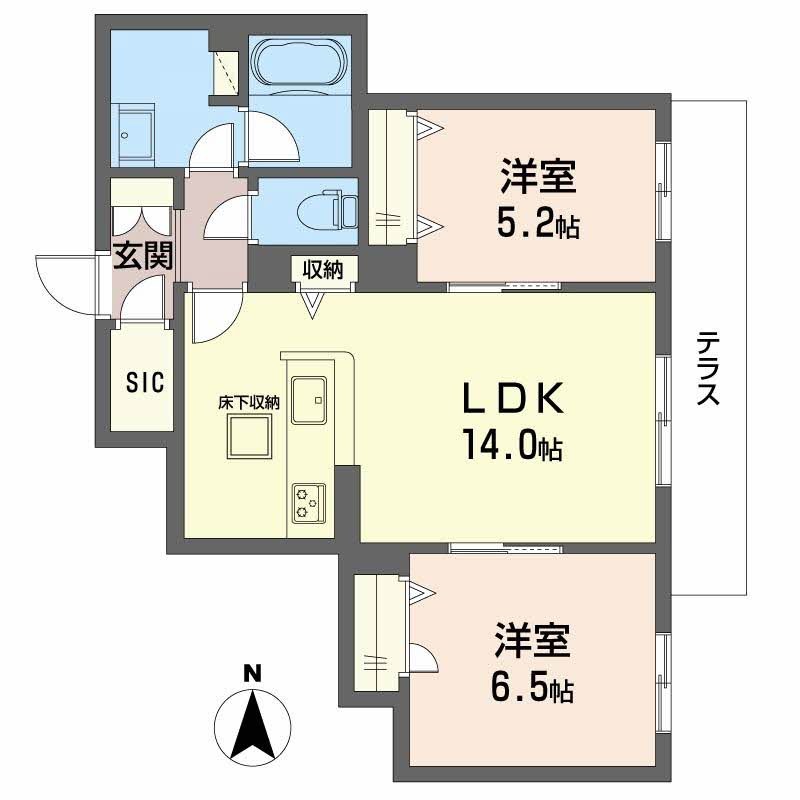 シャーメゾン　レーヴ	 間取り